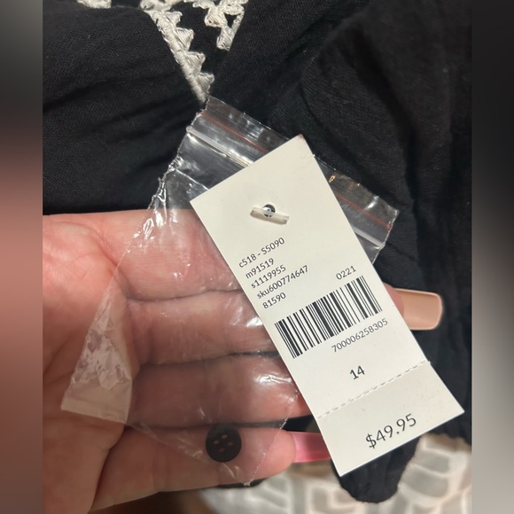 NWT-Lane Bryant Black w/ White stitching- size 14 - Picture 6 of 9